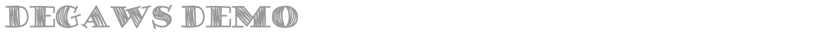 Degaws font preview